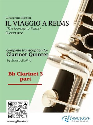 cover image of Bb Clarinet 3 part of "Il Viaggio a Reims" for Clarinet Quintet